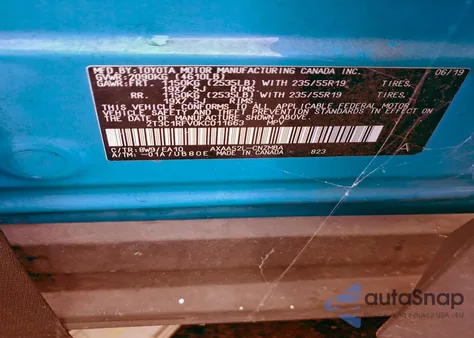 2019 Toyota Rav4 Xle Premium из США, поврежденный, VIN 2T3C1RFV0KC011663